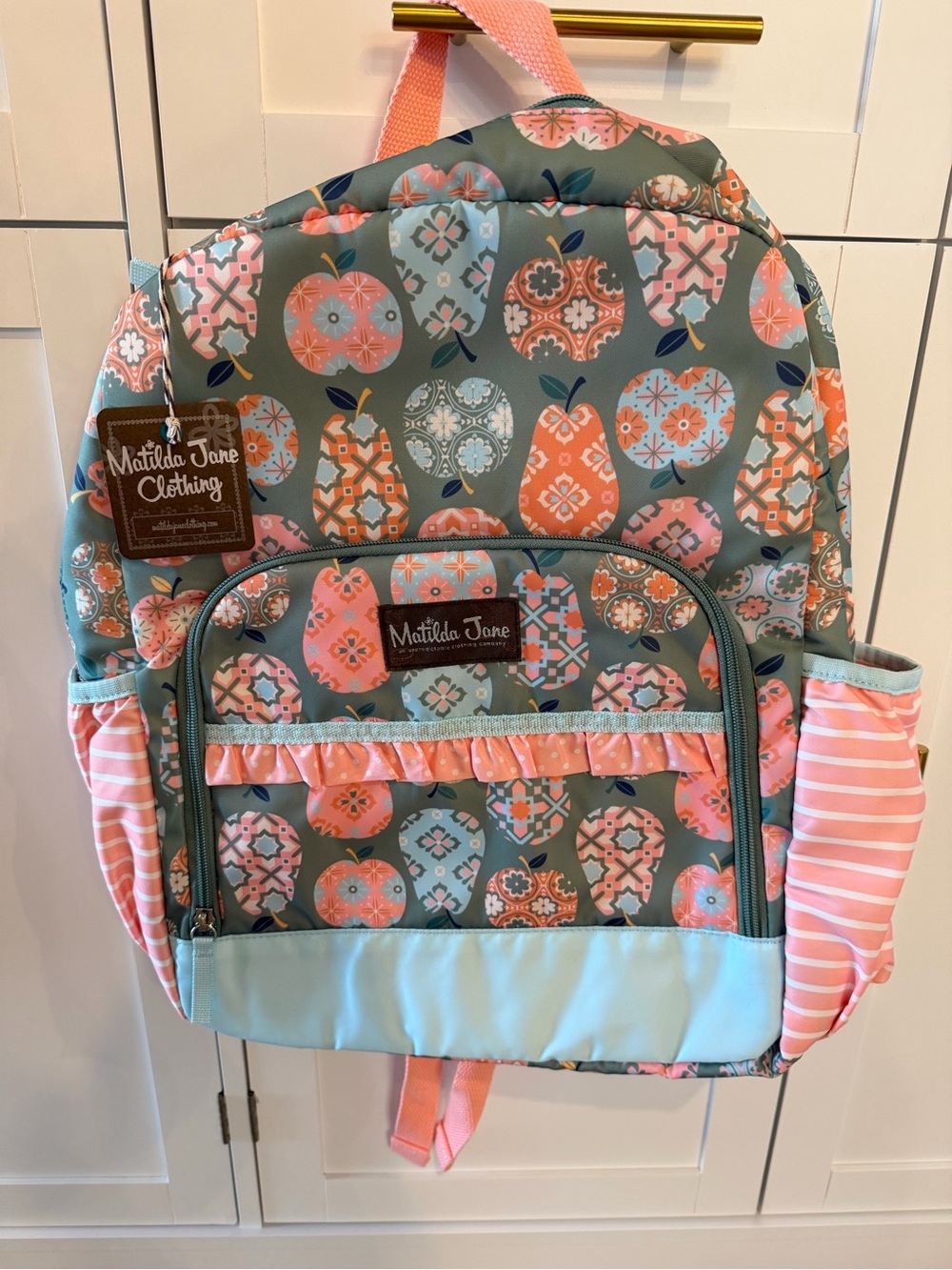 Matilda Jane Kids Backpack in Teal and Coral